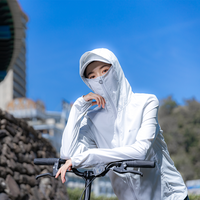 Suptex Hooded Jacket Face Cover Women UPF50+