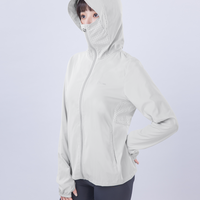 Suptex Hooded Jacket Face Cover Women UPF50+