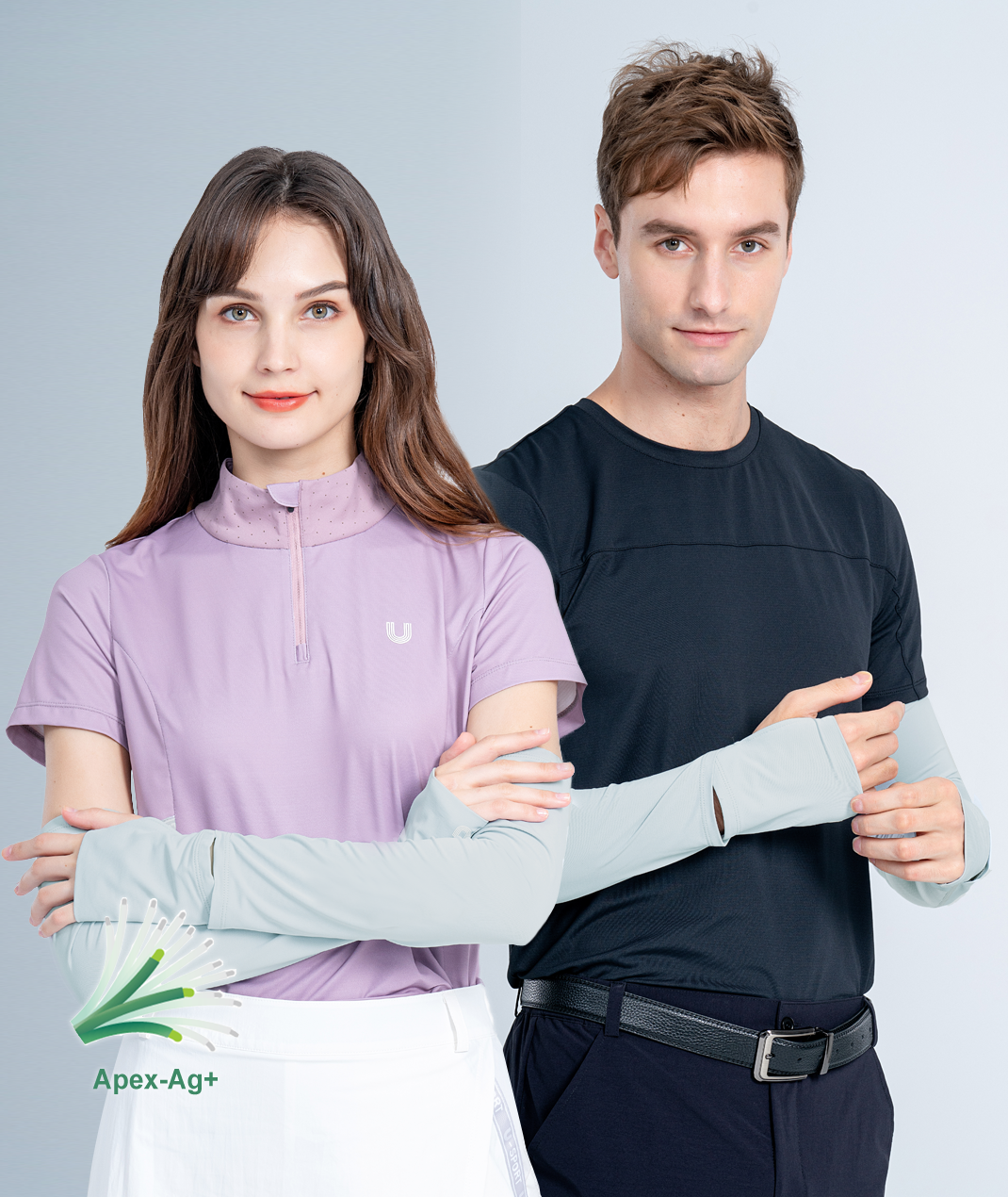 Silver Fiber Antibacterial Sleeves Unisex UPF50+