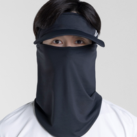 Silver Fiber Antibacterial Visor Gaiter Unisex UPF50+
