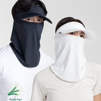 Silver Fiber Antibacterial Visor Gaiter Unisex UPF50+