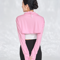 Cropped Long Sleeve with Built-In Face Cover UPF50+