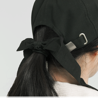 Soft Cotton Cap with Stylish Bow UPF50+