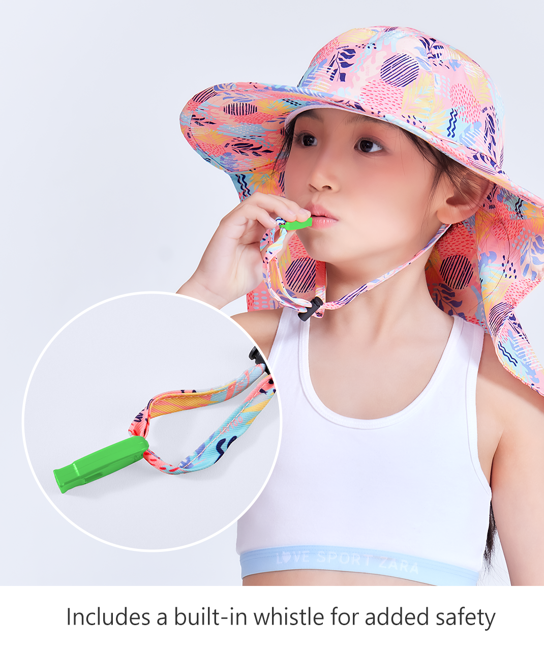 Kids Legionnaire Hat with Whistle UPF50+