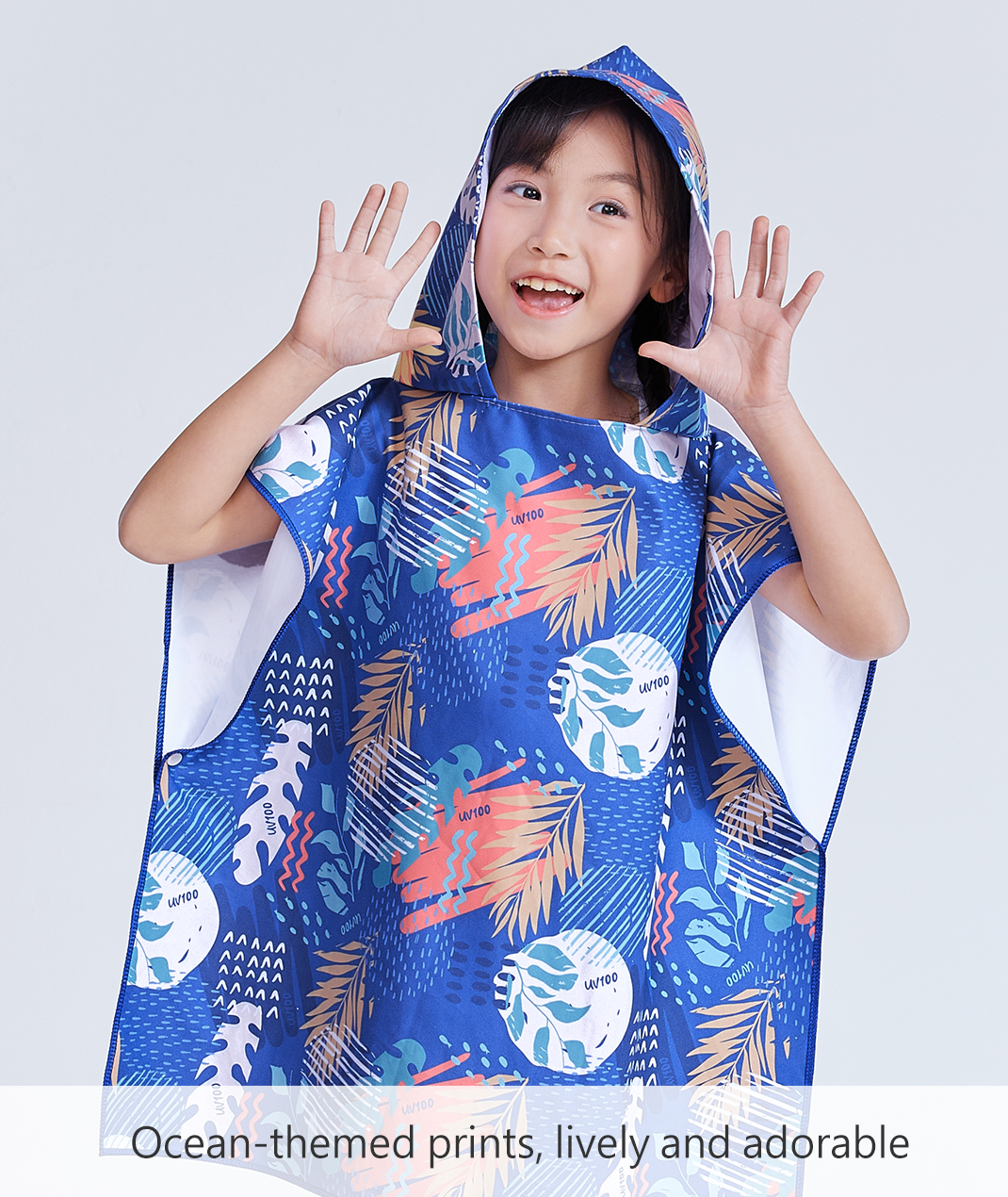 Kids Microfiber Poncho UPF50+