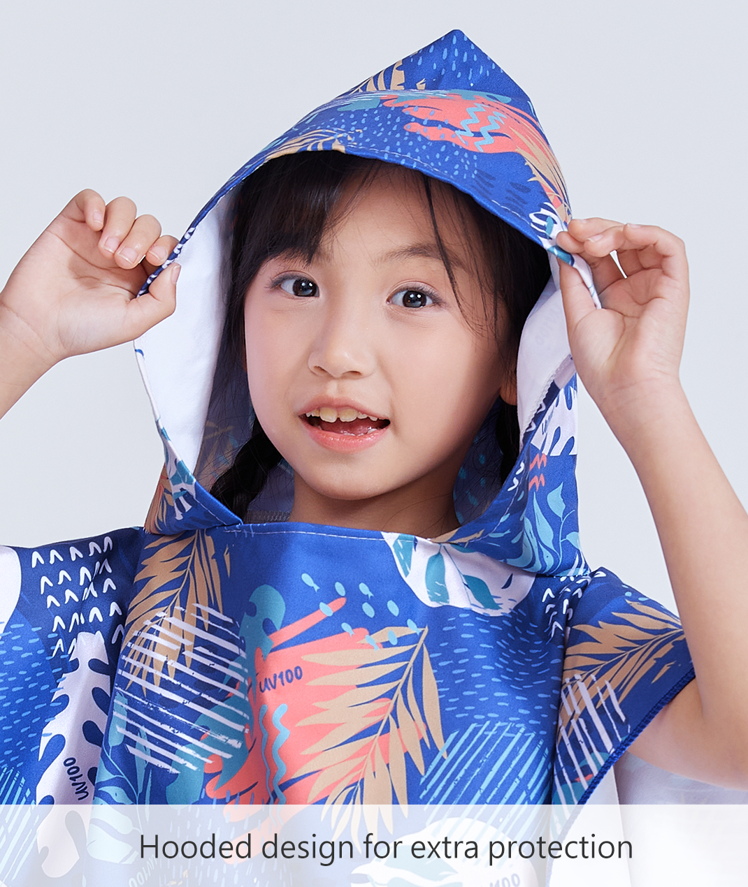Kids Microfiber Poncho UPF50+