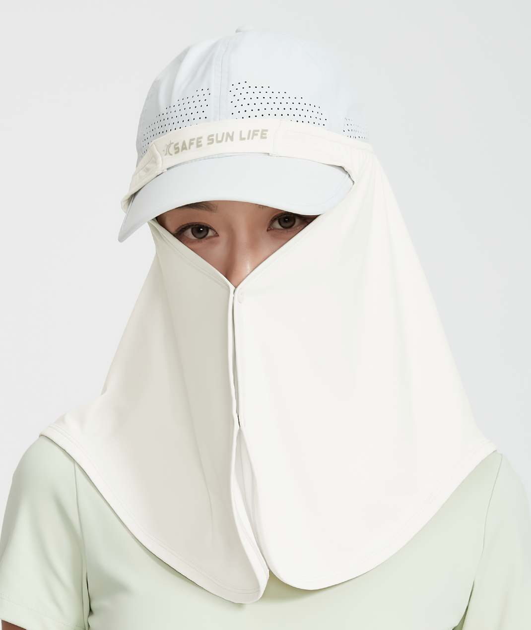 Apex Hat Drape With Mesh Panel Unisex UPF50+