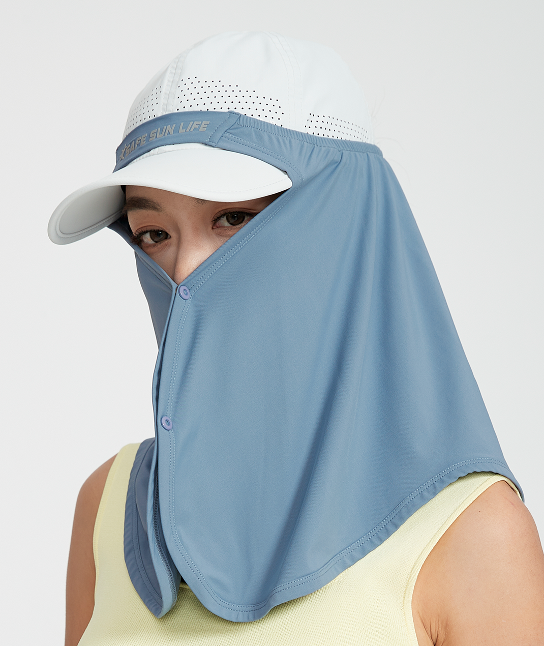 Apex Hat Drape With Mesh Panel Unisex UPF50+