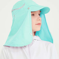 UV Cut / Cool Touch - Cap with Neck Cover Kid UPF50+