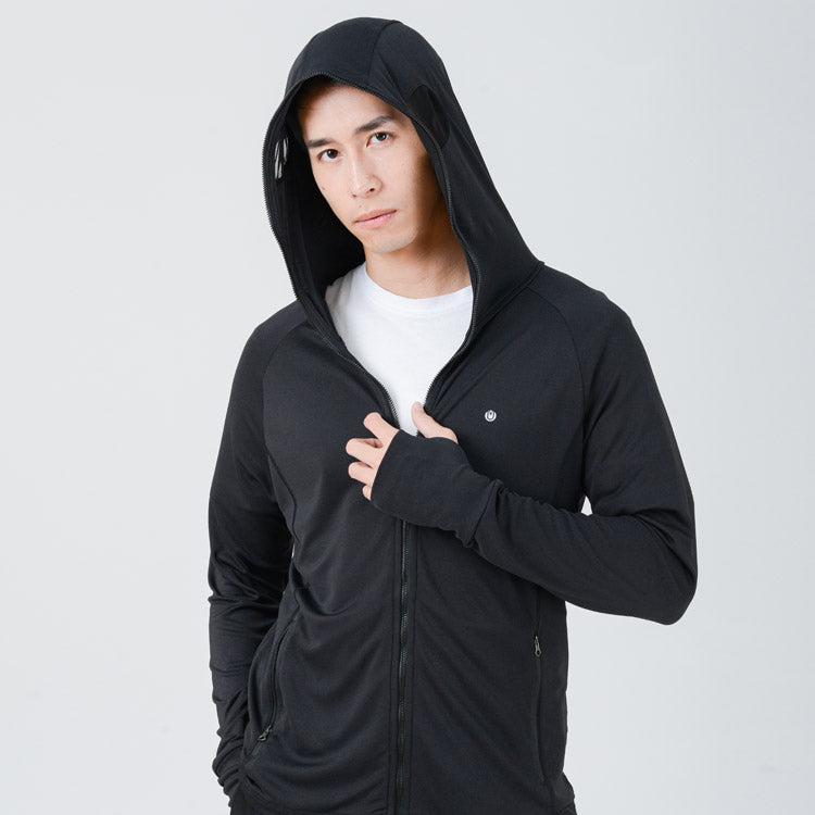 UV Cut / Cool Touch - Hoodie Jacket Spliced Mesh Men UPF50+ Apex-Cool Collection