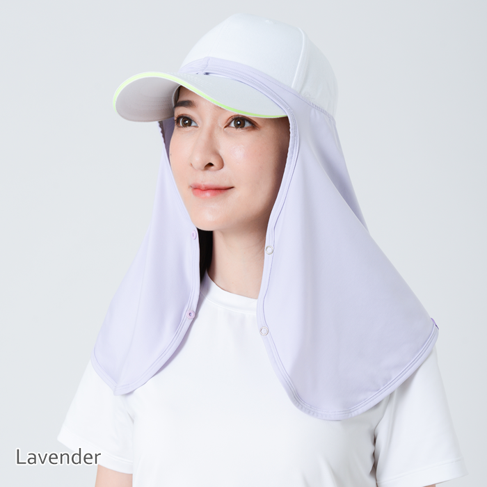 UV Cut / Cool Touch - Neck Cover Hat Drape UPF50+ Apex-Cool+ Collection