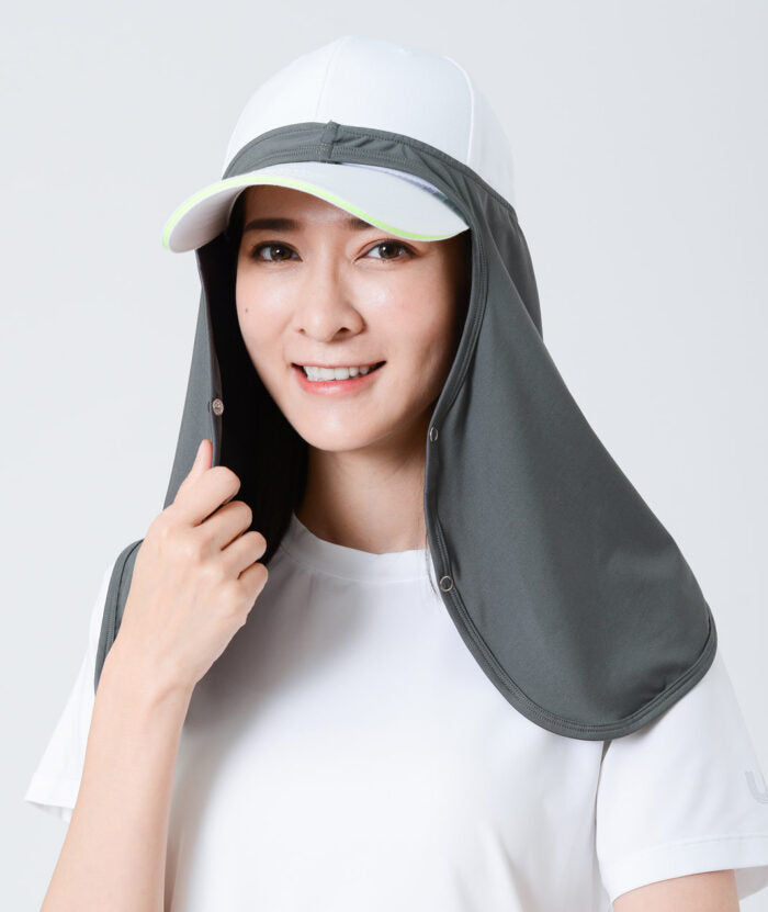 UV Cut / Cool Touch - Neck Cover Hat Drape UPF50+ Apex-Cool+ Collection