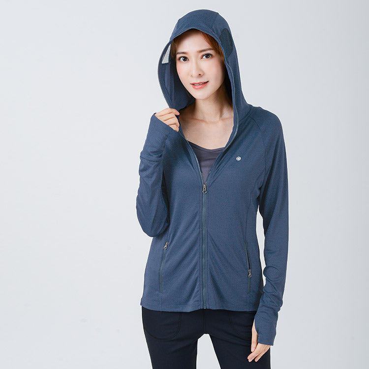 UV Cut / Cool Touch - Hoodie Jacket Spliced Mesh Women UPF50+ Apex-Cool Collection