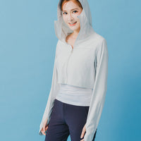 Suptex Packable Crop Hooded Jacket UPF50+