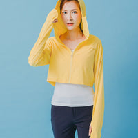 Suptex Packable Crop Hooded Jacket UPF50+