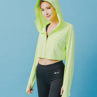 Suptex Packable Crop Hooded Jacket UPF50+