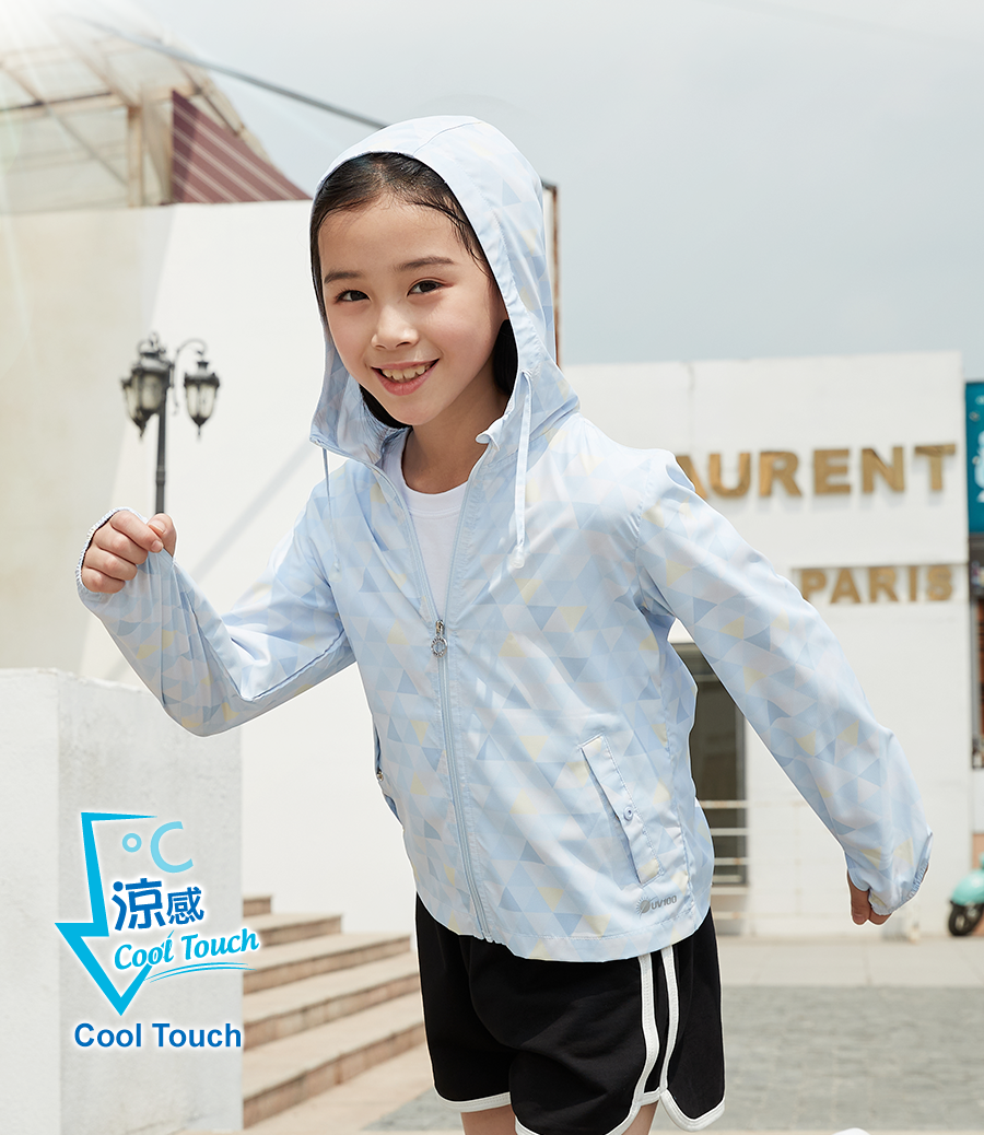 Suptex Printed Hooded Jacket Kid UPF50+