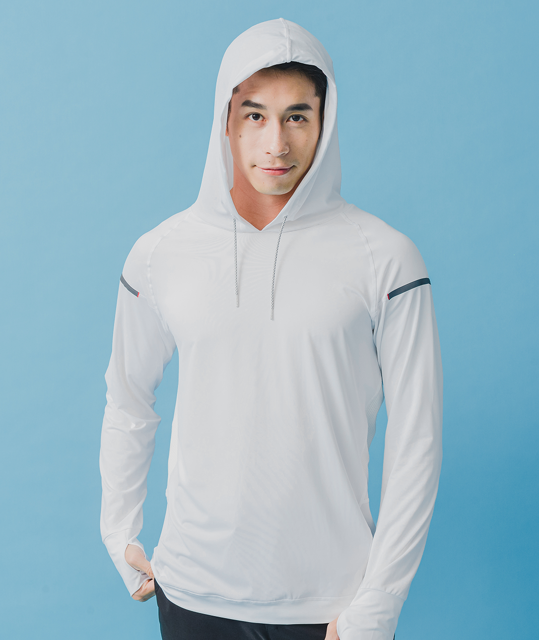 UV Cut / Cool Touch - Pullover with Hood Men UPF50+ Apex-Cool+ Collection