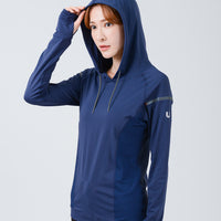 UV Cut / Cool Touch - Pullover with Hood Women UPF50+ Apex-Cool+ Collection