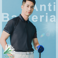 Silver Fiber Antibacterial POLO Shirt Men UPF50+