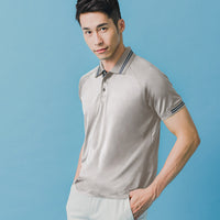 Silver Fiber Antibacterial POLO Shirt Men UPF50+