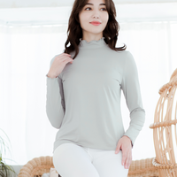 Thermal Stand Collar Long Sleeve Top UPF50+