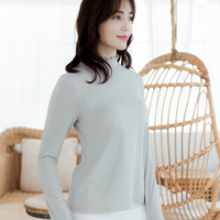 Thermal Stand Collar Long Sleeve Top UPF50+