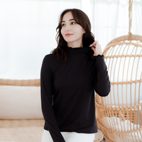 Thermal Stand Collar Long Sleeve Top UPF50+