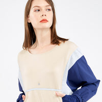 Antibacterial Splicing Long Sleeve Top UPF50+