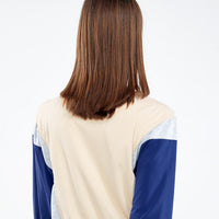 Antibacterial Splicing Long Sleeve Top UPF50+