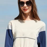 Antibacterial Splicing Long Sleeve Top UPF50+