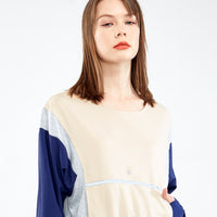 Antibacterial Splicing Long Sleeve Top UPF50+