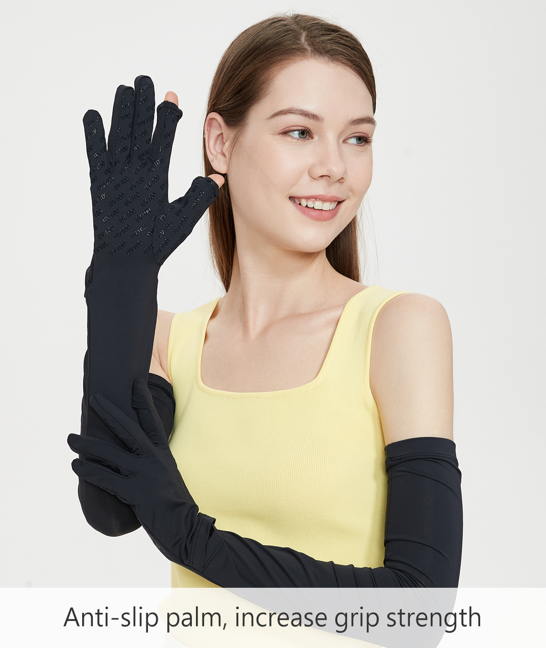 UV Cut / Cool Touch - Breathable Arm Sleeves Gloves UPF50+ Apex-Cool+ Collection