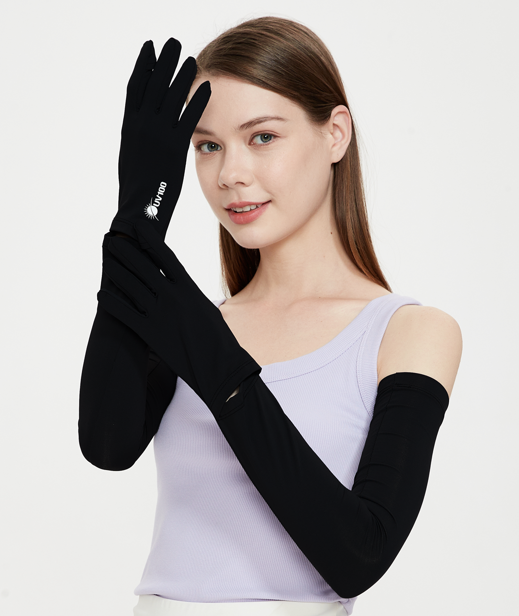 UV Cut / Cool Touch - Breathable Arm Sleeves Gloves UPF50+ Apex-Cool+ Collection