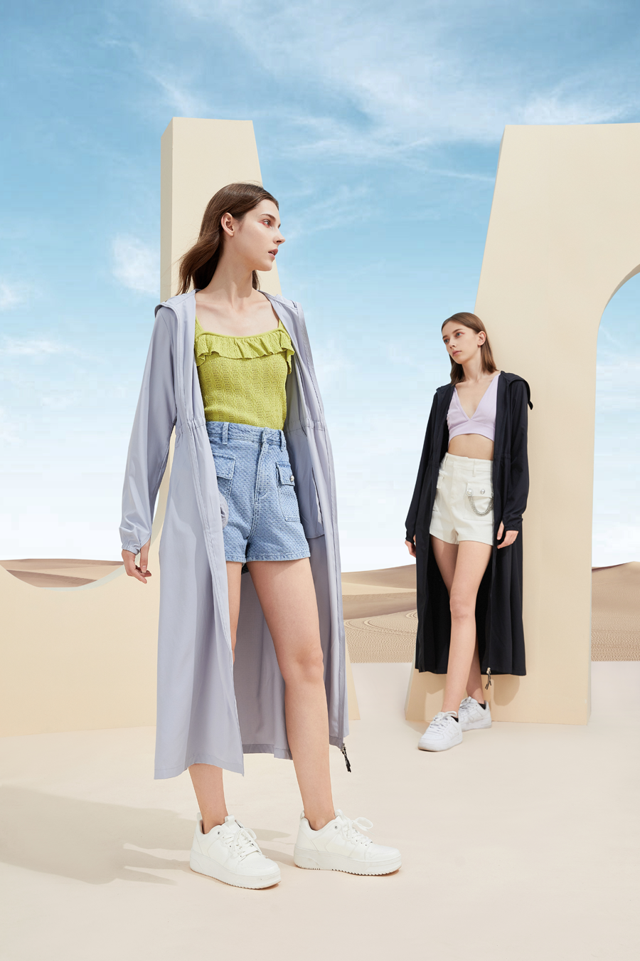 Suptex Long Hooded Jacket UPF50+