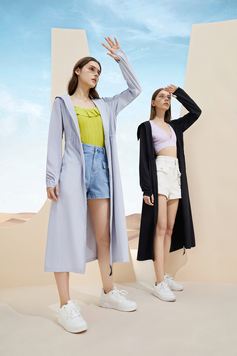 Suptex Long Hooded Jacket UPF50+