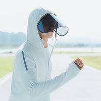 Roll-up Polarized Lens Visor Hat Unisex UPF50+