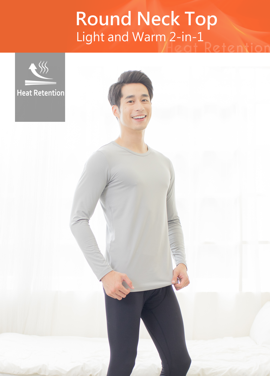 Thermal Long Sleeve Top Men UPF50+ Heat Rention Collection