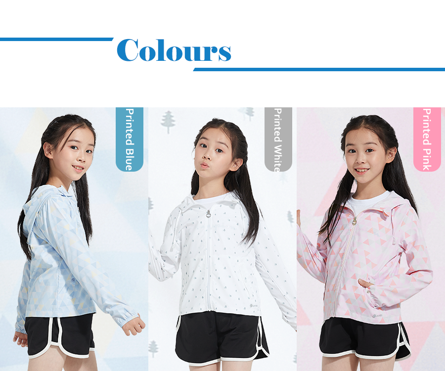 Suptex Printed Hooded Jacket Kid UPF50+
