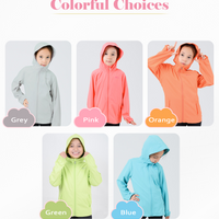 Suptex Packable Extended Brim Hooded Jacket Kid UPF50+