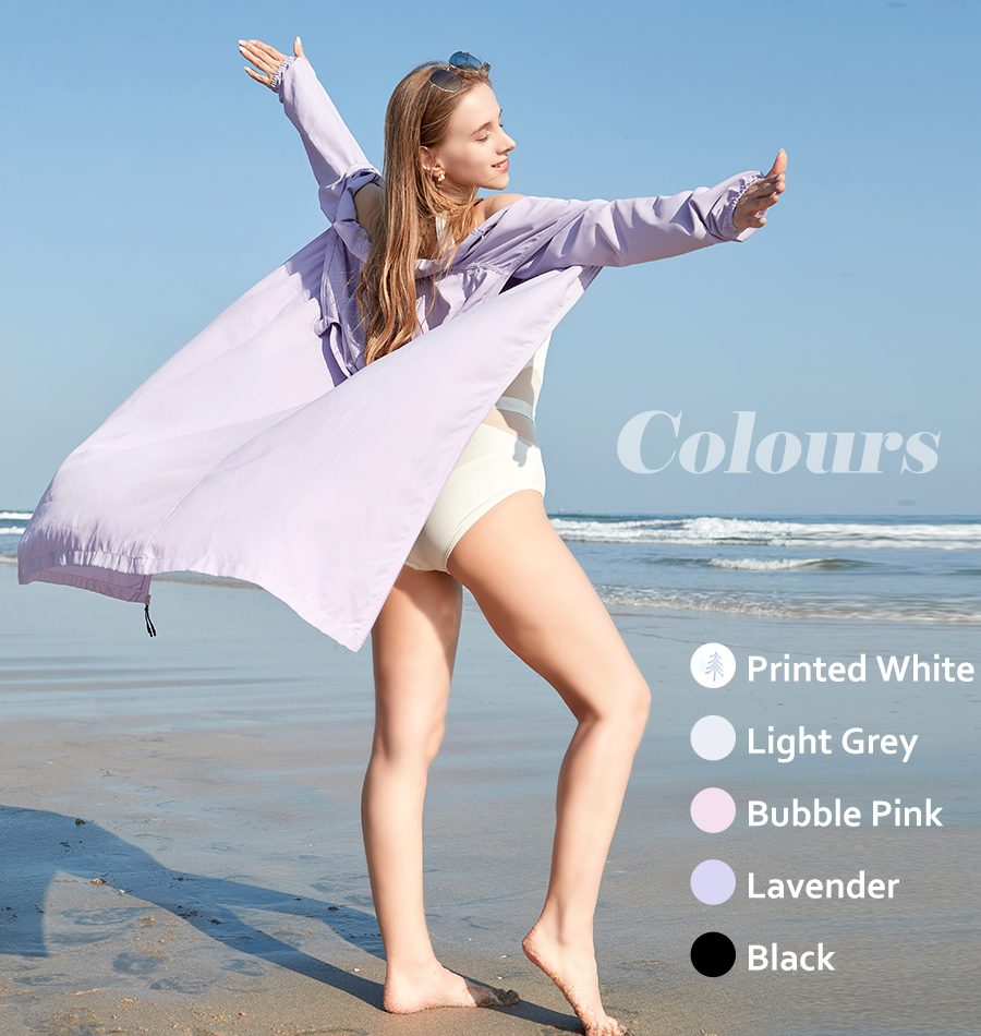 Suptex Long Hooded Jacket UPF50+