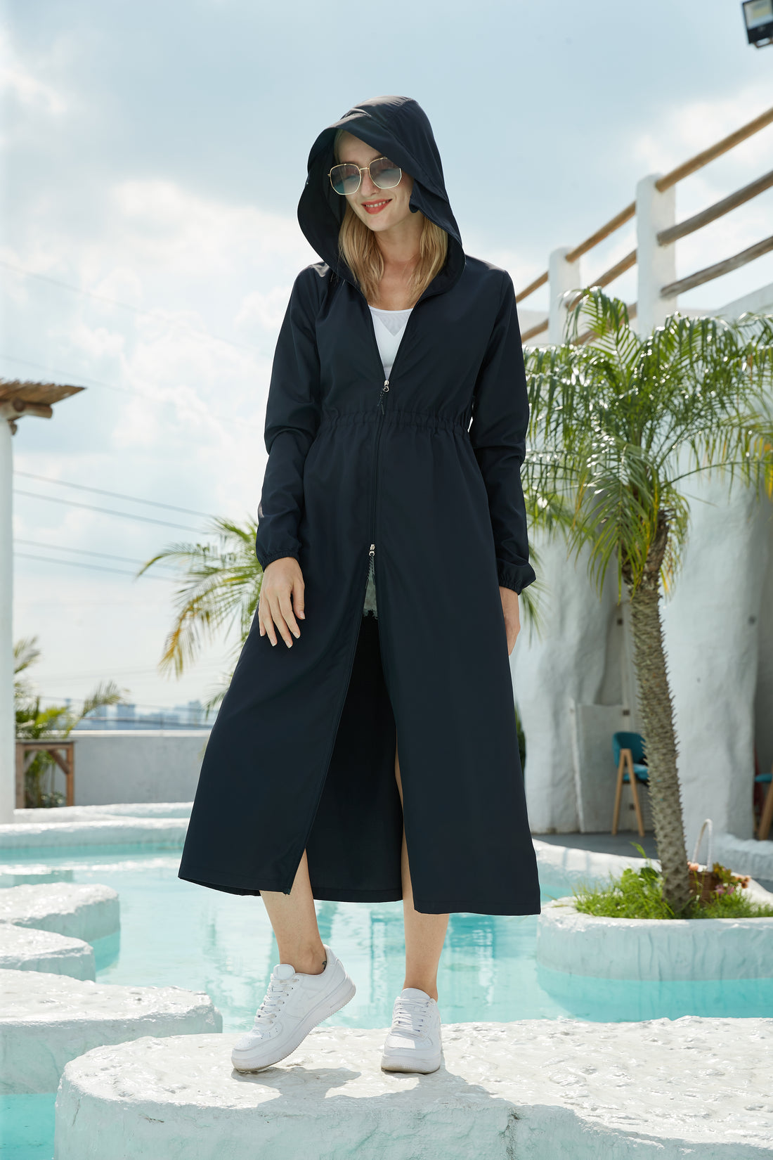 Suptex Long Hooded Jacket UPF50+