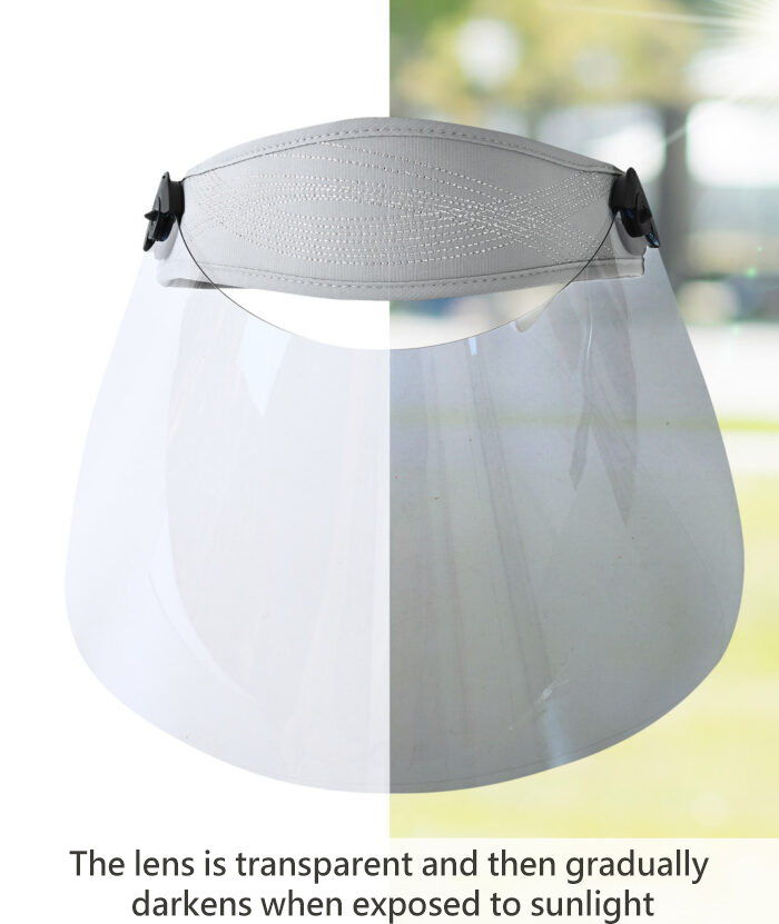 Roll-up Discoloration Lens Visor Hat Unisex UPF50+