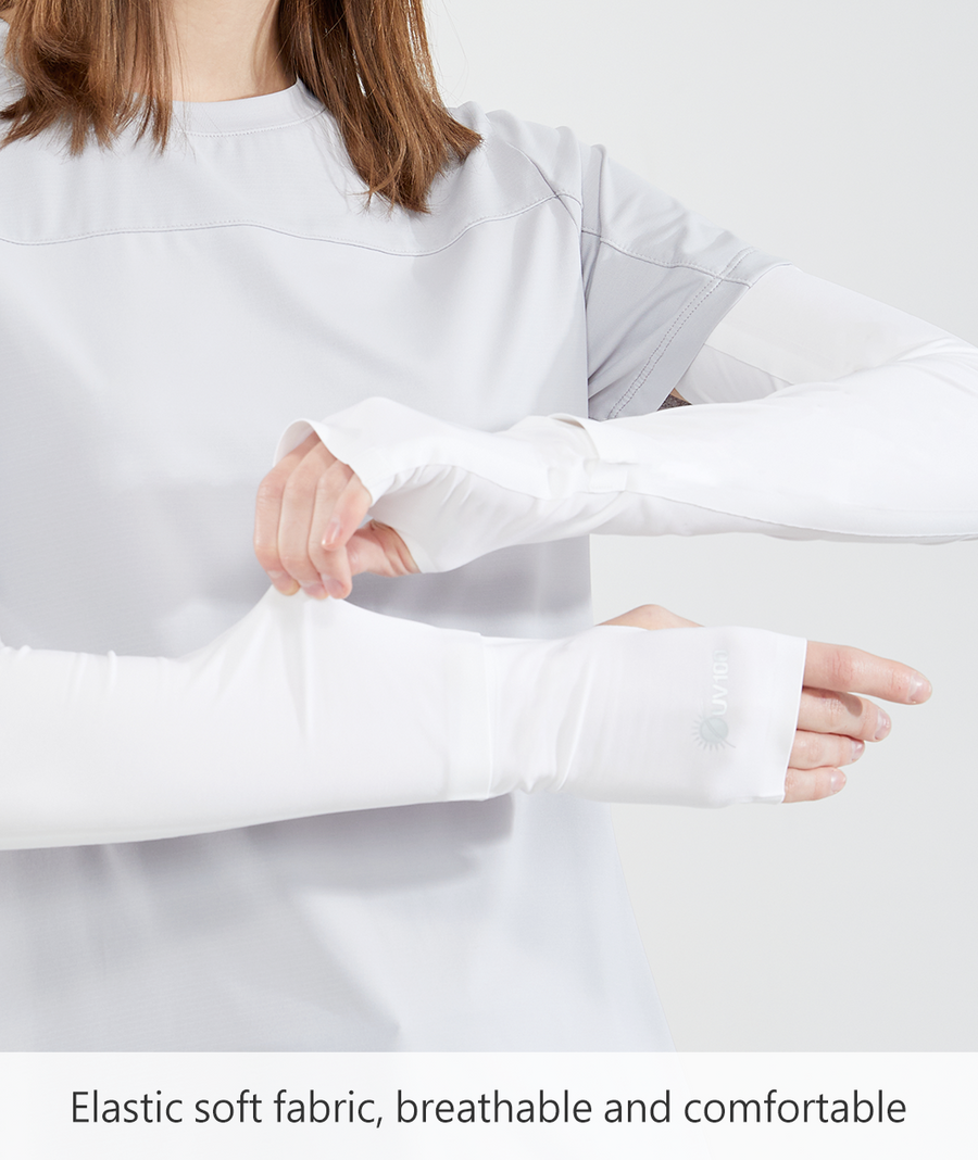 Elasticity Seamless Sleeves With Watch Access UPF50+