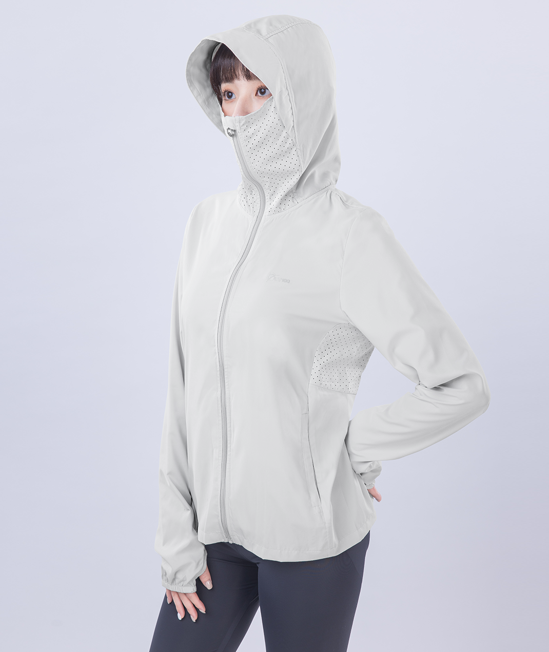 UV Cut / Cool Touch - Hooded Jacket Face Cover Women UPF50+ Suptex-Cool Collection