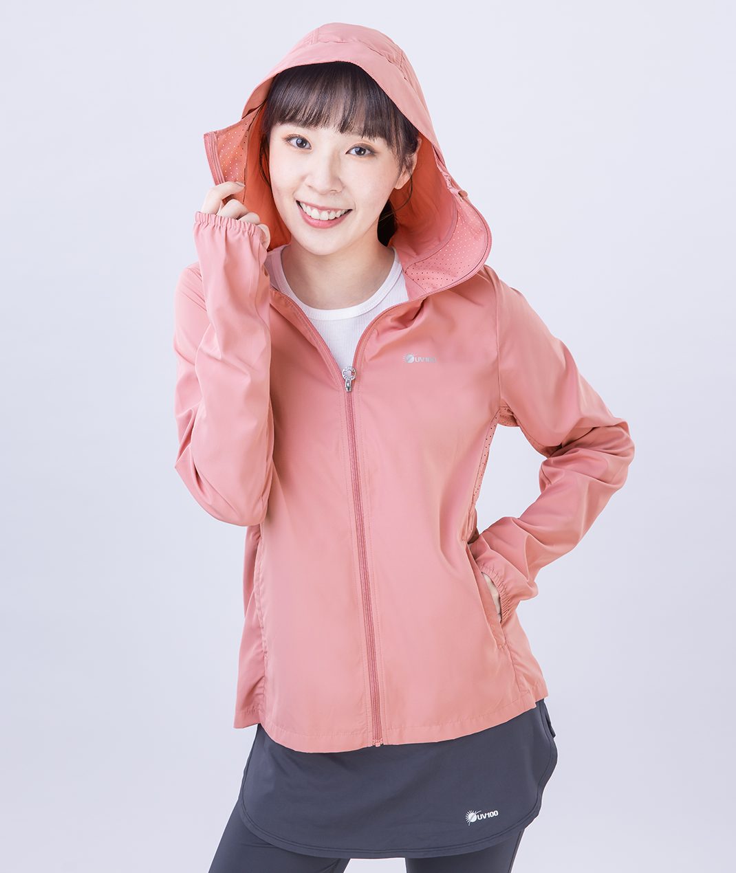 UV Cut / Cool Touch - Hooded Jacket Face Cover Women UPF50+ Suptex-Cool Collection