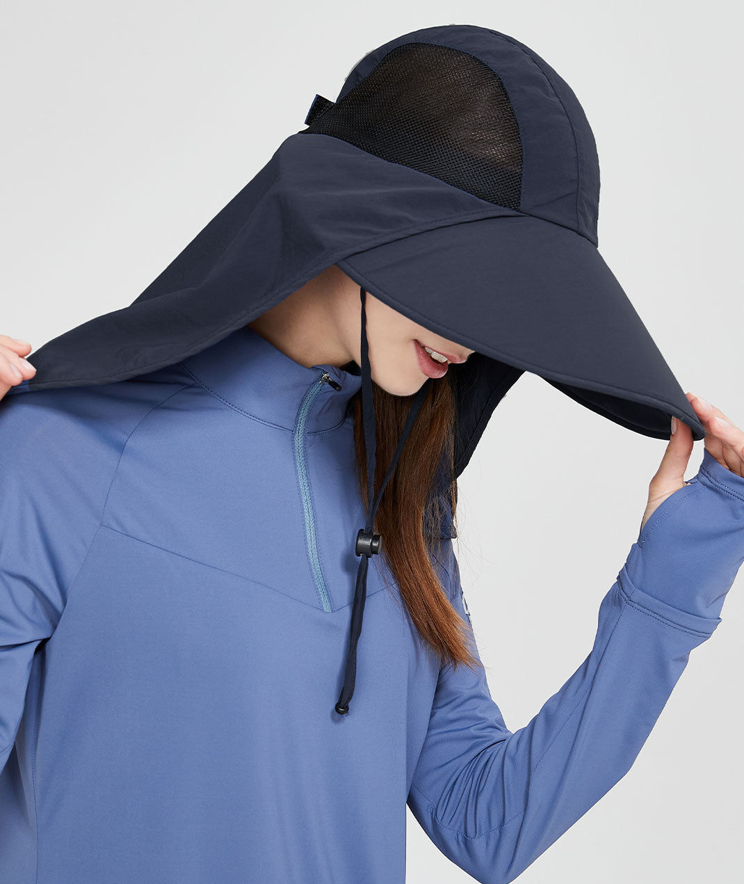 UV Cut / Cool Touch - Cover Neck Hat UPF50+ Suptex-Cool Collection