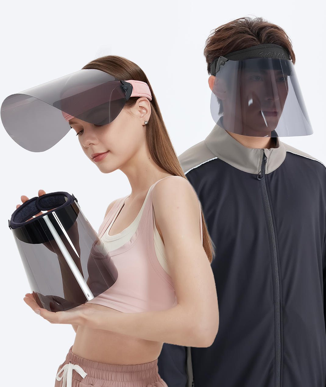 Flip-up Lens Sun Visor Hat Unisex UPF50+