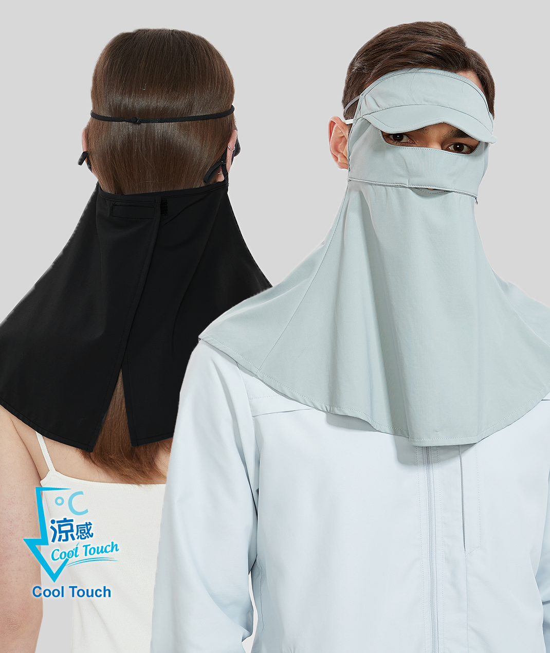 UV Cut / Cool Touch - Breathable Mask Cover Neck UPF50+ Apex-Cool+ Collection