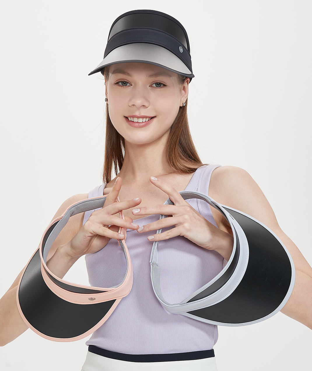 UV Cut / Cool Touch -Visor Hat UPF50+ Suptex-Cool Collection